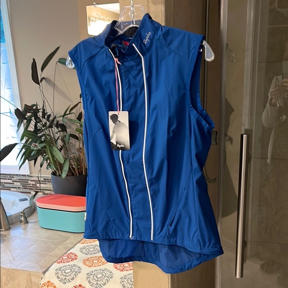 NWT Rapha Women's Blue Gilet sz L - Picture 1 of 5